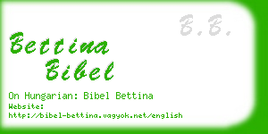 bettina bibel business card